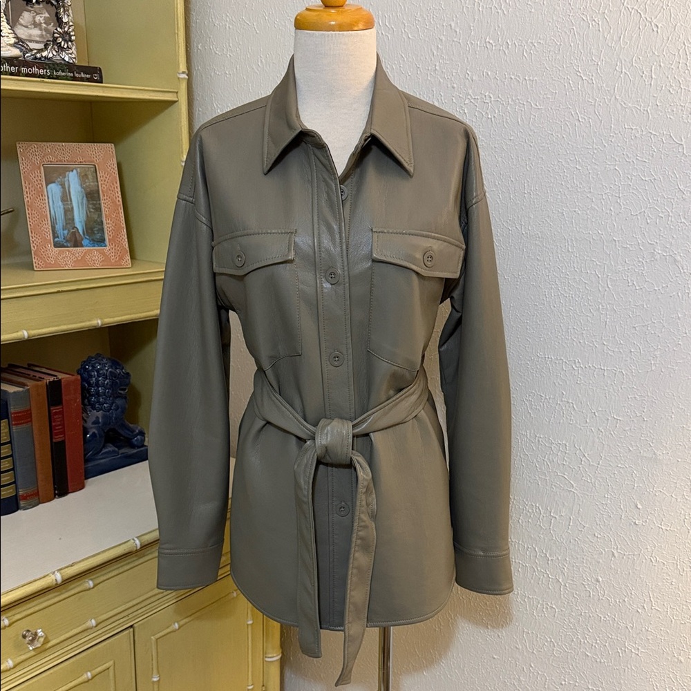Aritzia faux leather jacket